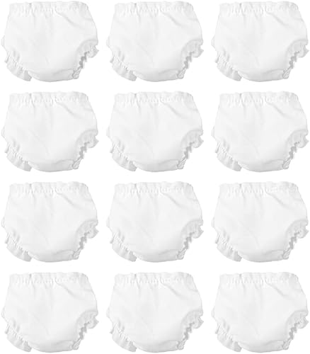 VALICLUD Muñecas para niños, pañales para muñecas, ropa interior para muñecas: 20 unidades de pañales para muñecas, conjunto de ropa interior de 10