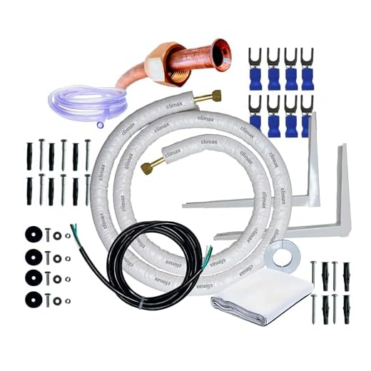 Kit Completo Para Instalação De Ar Condicionado Normal 7000 9000 Btus Inverter 9000 12000 Btus 100% Cobre 2m Com Suporte