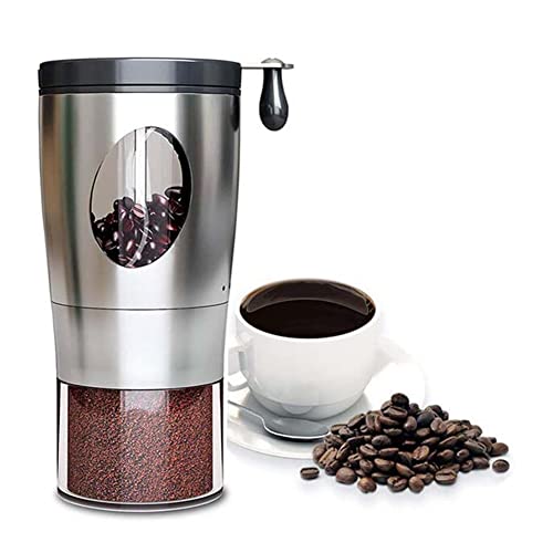 Jweweunyu Molinillo de café manual, mango plegable, ajuste ajustable, adecuado para camping y uso doméstico - Imagen 7
