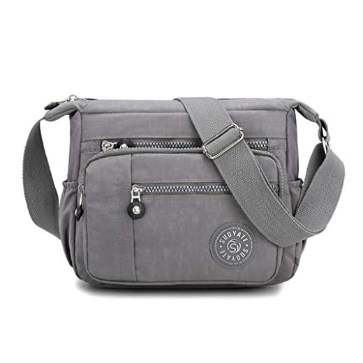 Luckycat Bolso Bandolera Mujer Bolsos de Moda Impermeable Mochilas Bolsas de Viaje Sport Messenger Bag Bolsos Baratos Mano para Escolares Tablet Nylon