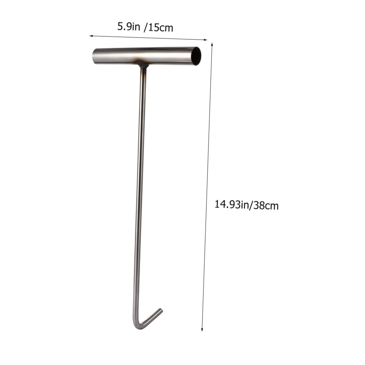 Veemoon Roll up Door Hook Multi-Functional Steel Manhole Cover Lifter Hook for Easy Access