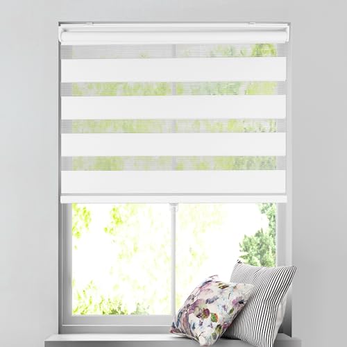 ARLO BLINDS Zebra Roller Shade, Light Filtering,...