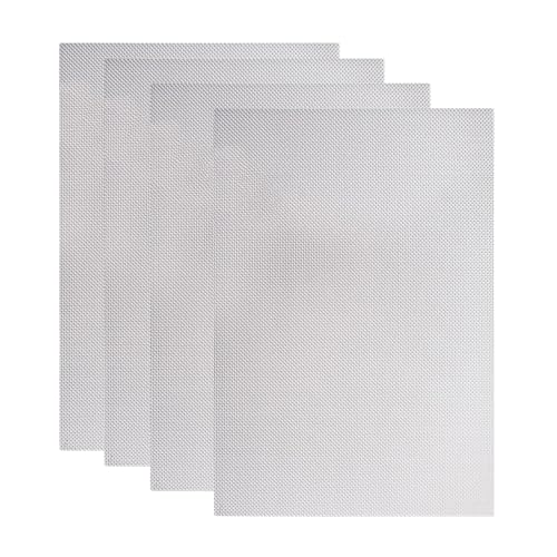 4 Pièces 20 Maille Treillis Métallique,30x21 cm Grillage Filtration en Feuille, Grillage Fin, Grille Rigide Petite Maille pour Jardin, Maison, Cuisine,...