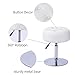 Durfii Adjustable 360° Swivel Vanity Stool with Faux Leather for Makeup Room, Bathroom, Living Room and Ottoman