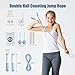 Ropeless Jump Rope with Calorie Counter, Weighted Jumping Rope for Fitness 2 In 1 with Ropeless Jump Ball and Adjustable Steel Rope, Smart Jump Rope for Fitness Jump Indoor and Outdoor (Blue)