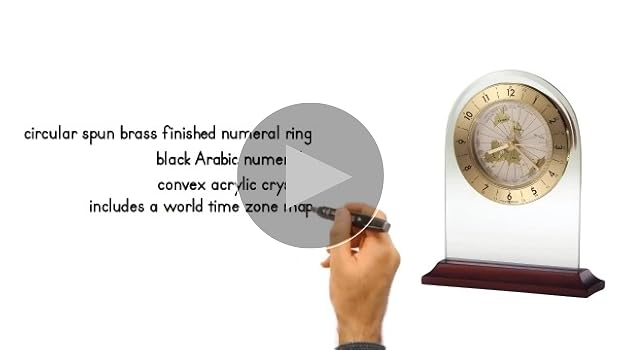 vintage Howard Miller World time clock時計 Vintage HOWARD MILLER WORLD TIME CLOCK 612-371 - Lighted