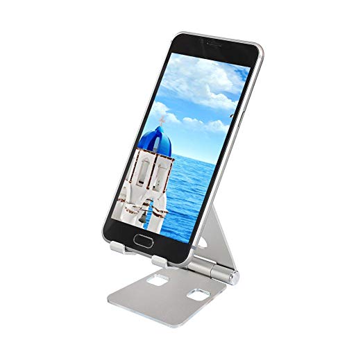 Suporte para telefone móvel com almofadas de silicone, suportes para telefone móvel, liga de alumíni