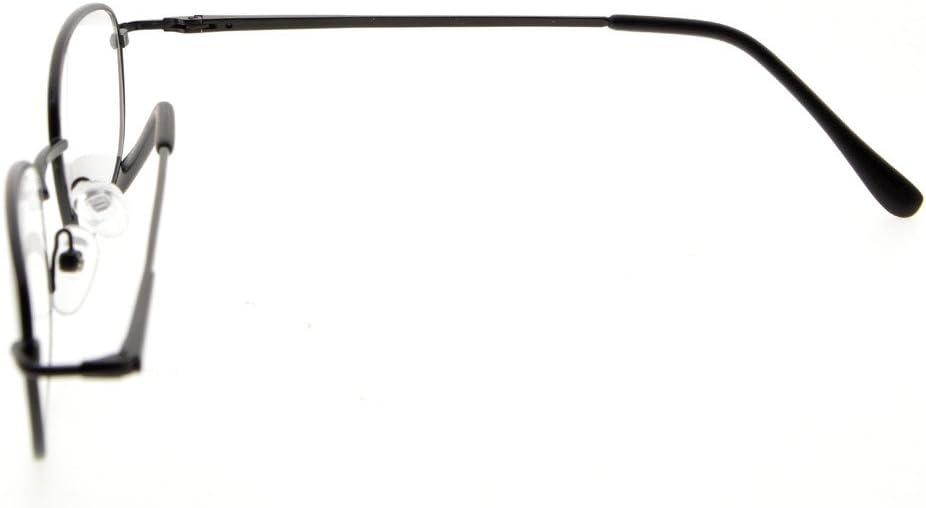 Eyekepper Metal Frame Spring Hinged Arms Reading Glasses, Black, +0.50 - Image 4