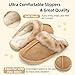 Besroad Kids Girls Boys Faux Fur House Slippers Warm Fuzzy Slides Fluffy Sandals Non-Slip Indoor Outdoor Home Shoes for Kids Girls Boys Gold Little Kid 12.5-13