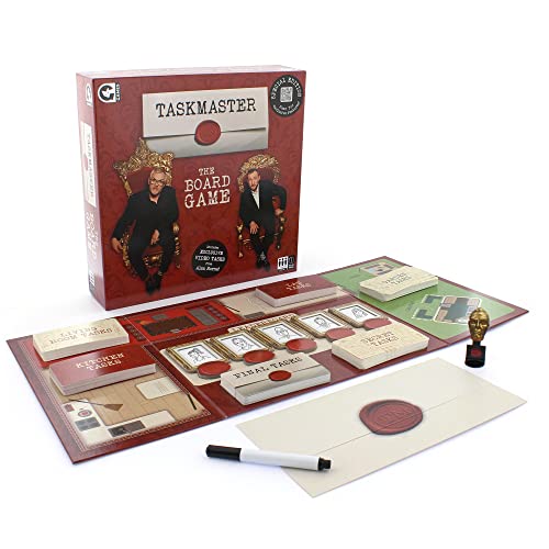 Ginger Fox Taskmaster The Board Game | Special Edition | Ultimate Ideal Fun for Group Nights In | Silly Challenges with Video Tasks from Alex Horne | Great for Parties and Gatherings