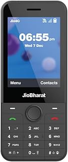 JioBharat J1 4G Keypad Phone with JioTV, JioHotstar, UPI, JioSoundPay, JioSaavn, JioChat, JioPhotos, Powerful 2500mAh Battery, LED Torch, Digital Camera | Dark Grey | Locked for JioNetwork
