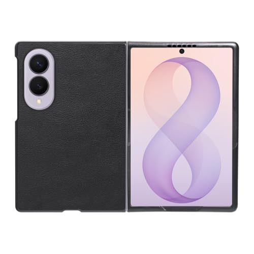 LOOF BASIC-SHELL �{�v ���U�[ �X�}�z�P�[�X for Galaxy Z Fold8 �p �P�[�X �J�o�[ �w�ʃP�[�X �V�F�� ���^ �V���v�� �x�[�V�b�N Leather [�u���b�N]