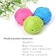 ZHXMALL 3 Stück Hundespielzeug Ball,Quietsche Ball,Hund Kauspielzeug Bälle,Bälle Gummi,Hundeball Schwimmfähig(Blau, Rosa, Grün)