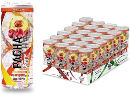 PACHA Drink Zero 24x Sparkling Flavored Water Sugar Free 250ml