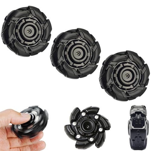 EDC Restless Decompression fingertip Open Armor Gyroscope Adult Rotating Metal Toy Office Leisure Desktop Gyroscope Gift Rotating Metal Toy (3 Pcs)