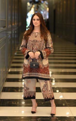 Image of ANNI Designer | Rayon Printed Straight Kurta with Palazzo | Stylish Ethnic Co-Ord Set for Women Kurta Pant Set | Trendy Kurti Set for Women