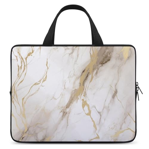 Sac ordinateur portable et sacoche bandoulière marbre ivoire pour pc et mac