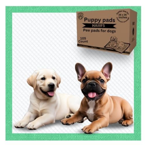 Almohadillas desechables para orina para perros. Almohadillas para cachorros XXXL, 36 x 36 pulgadas. 105. Almohadillas para perros, almohadillas de entrenamiento. Almohadillas superabsorbentes.
