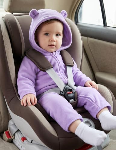 Babymine Newborn Baby Girl Fall Outfits 0-3 Months Winter Onesie Purple - image 4