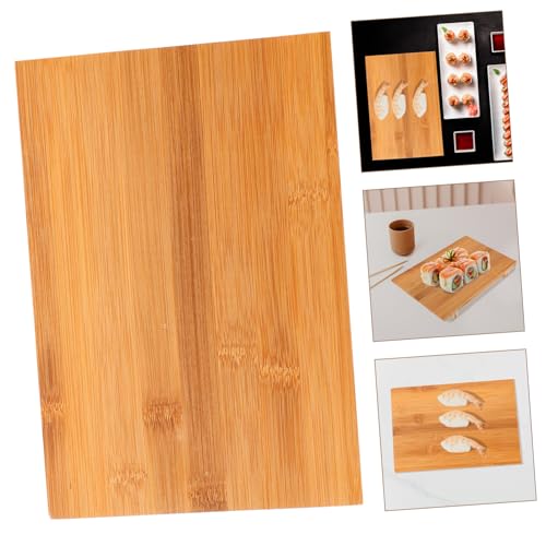 Plato Sushi Reutilizable de Bambú para Servir miniatura 7
