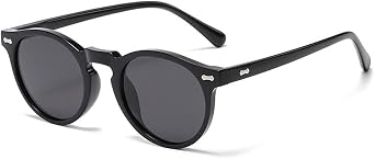 Ridering Retro Polarized Round Sunglasses for Women Men,Classic Round Sunglasses UV Protection for Outdoor Wear