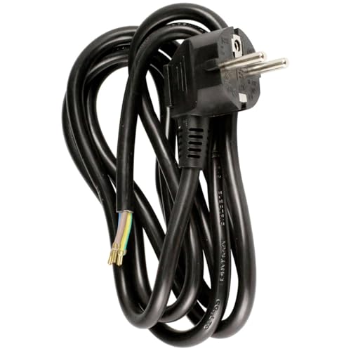 Cordon d'alimentation avec prise 16A 3G1,5mm² 2m - Noir - Zenitech