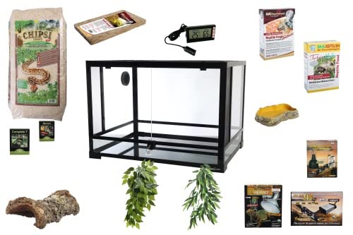 Lucky Reptile Schlangen Starter Kit 80 cm - hoogwaardig slangenterrarium compleet set voor het