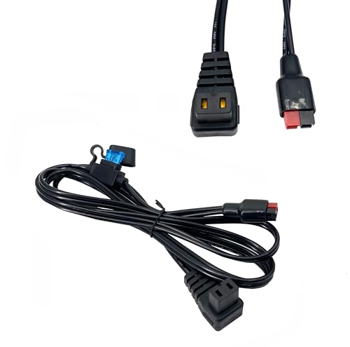 Image of 5.91 Feet 14 AWG Anderson PP15 Connector to DC Power Cable for Various 12 Volt Car Refrigerator Portable Freezer Compressor Electric Cooler