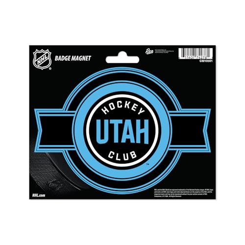 Rico Industries NHL Hockey Utah Hockey Club Standard Badge Magnet - for Car, Fridge