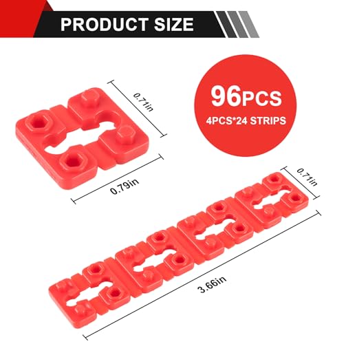 Image of Outlet Spacers for Electrical Box, 96 PCS Electrical Outlet spacers shims | Plastic Wall Plate Spacer, Tile Backsplash Shims for Loose Outlet /Switch Repair (Stackable)