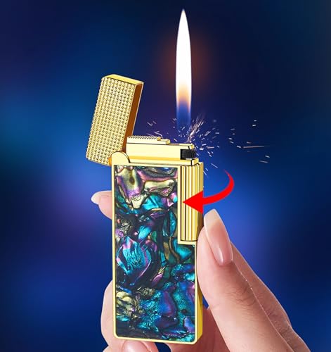 Encendedor metálico clásico recargable miniatura 2