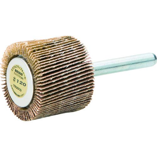 TRUSCO 120# MR3025-120 Miracle Flap Wheel, Outer Diameter 1.2 x Thickness 1.0 x 0.9 inches (30 x 25 x 6 x 6 mm), Pack of 5