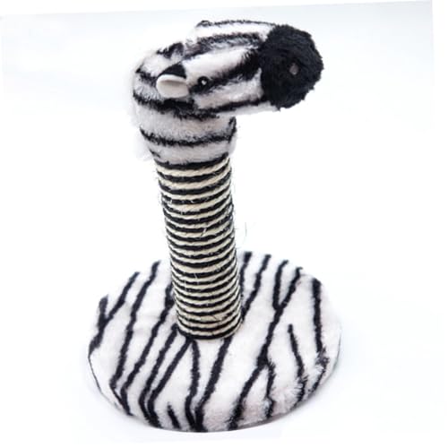 Set de 2 rascadores para gatos con sisal natural y diseño elefante y cebra miniatura 7