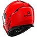 SHARK Unisex-Adult Full Face Spartan 1.2 Blank-Red-M. (Multi, M)