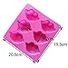 2 Pack Hot Lips Soap Molds, 3D Sexy Red Lips Kisses Collection Silicone Molds Chocolate Candy Bath Bomb Lotion Bar Mould Ice Cube Tray Cupcake Cake Baking Pan Wedding Party Supplies