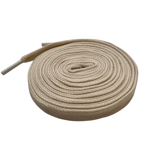 [NODC] Wide Cotton �V���[���[�X SHOELACES �C�R 120cm 140cm 160cm ���B���e�[�W �R�b�g�� �C�Ђ� ���R (�N���[��, 140cm)