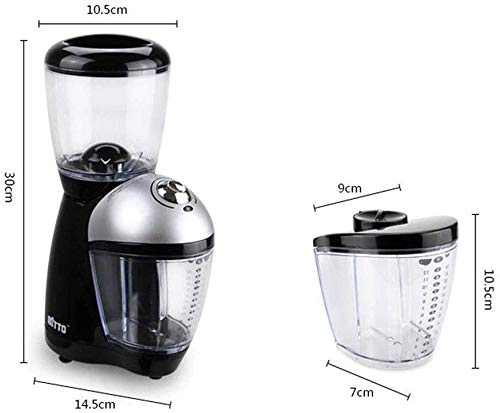 ZOUSHUAIDEDIAN Konische Burr Kaffeeschleifende elektrische, Edelstahlautomatische Kaffee Mühlen Sie Mühle, großer… – Bild 8