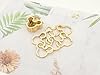 12pcs Creative Key Ring Keychain Mouse Shape Golden Metal Flat Split Key Holder Chains Rings Crafts DIY for Home Car Tag Office Organization Lanyards Keys Attachment Gift #3