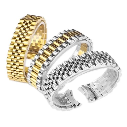 Bracelet de montre acier 20mm compatible Rolex Datejust 904L - 3