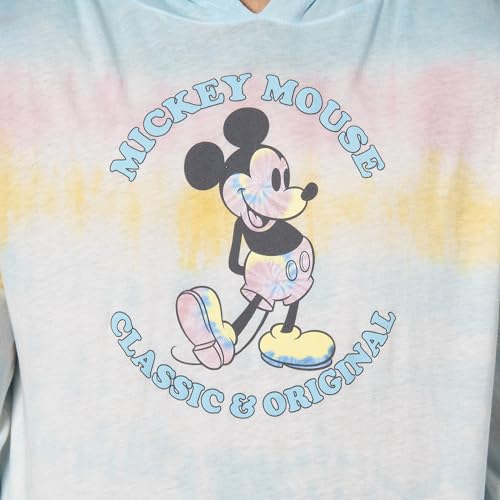 Disney Men's Mickey Mouse Classic Original Tie-Dye Long Sleeve Hooded Shirt2