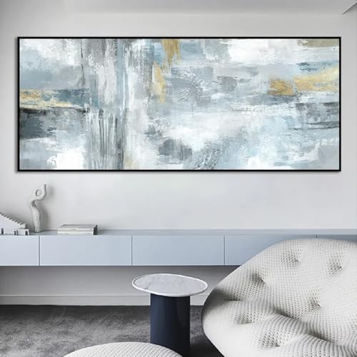 Décoration murale nordique de paysage marin pour un salon contemporain