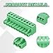 MECCANIXITY 5PCS 10-Pin PCB Mount Screw Terminal Block Connectors 5.08mm/0.2inch Pitch Circuit Board Connectors for Home Appliances, Industrial Projects