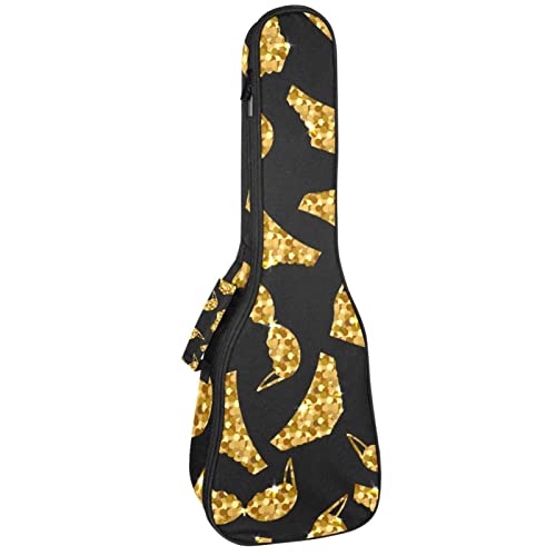 Housse pour ukulélé – 10 mm – Rembourrage épais en éponge de 53,3 cm – Avec sangles réglables pour concert soprano ténor - Les Beatles, Paul McCartney, John Lennon, RIngo Starr, George Harrison Housse pour ukulélé - 10 mm - Rembourrage épais en éponge de 53,3 cm - Avec sangles réglables pour concert soprano ténor