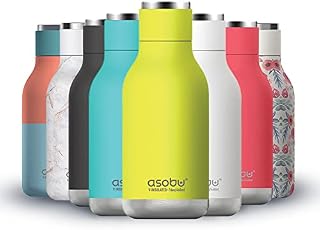 Asobu Urban Water Bottle 16oz (470ml) Stainless Steel Vacuum Insulated Reusable, Leak Proof, Double Walled, Keeps Drinks Cold or hot for Hours, BPA Free & Eco Friendly