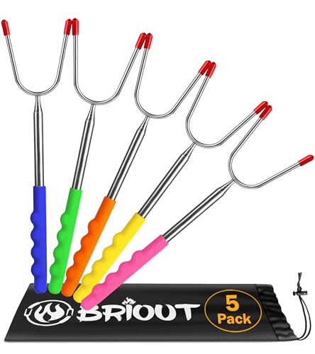 Briout Extendable Marshmallow Roasting Sticks-...