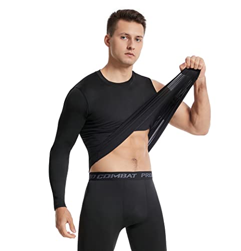 New Compression Shirts for Men 1/2 Single Arm Long Sleeve Athletic Base Layer Undershirt Gear T Shirt for Workout Basketball4