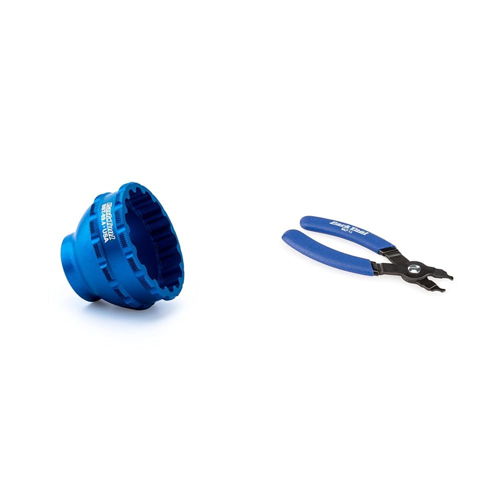 Park Tool Unisex – Erwachsene BBT Tretlager-und Pedalwerkzeug, Blau & ParkTool 373-901 Werkzeug MLP 1.2 Kettenschloss Zange, One Size, 4001692
