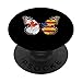 Farfalla bandiera catalana canadese PopSockets PopGrip Intercambiabile