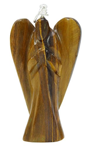 Harmonize Crystal Reiki Piedra del Ojo del Tigre Ángel Guardián Espiritual Colgante Regalo Psíquico Locket