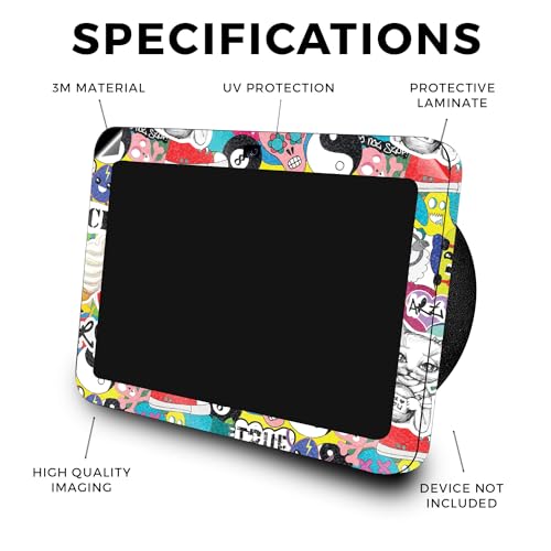Image of Glossy Glitter Skin Compatible with Amazon Echo Show 8 (3rd Gen, 2023) - Sticker Bomb - Premium 3M Vinyl Protective Wrap Decal Cover - Easy to Apply | Crafted in The USA by MightySkins